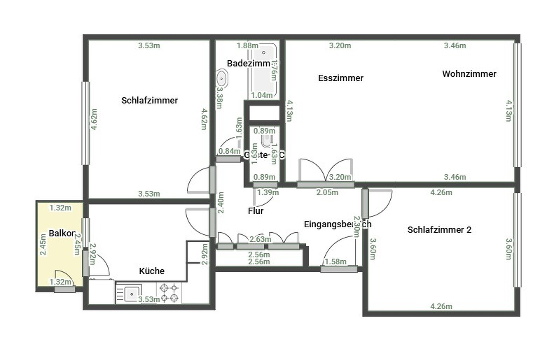 Appartement — Howald · 88 m² - photo 16